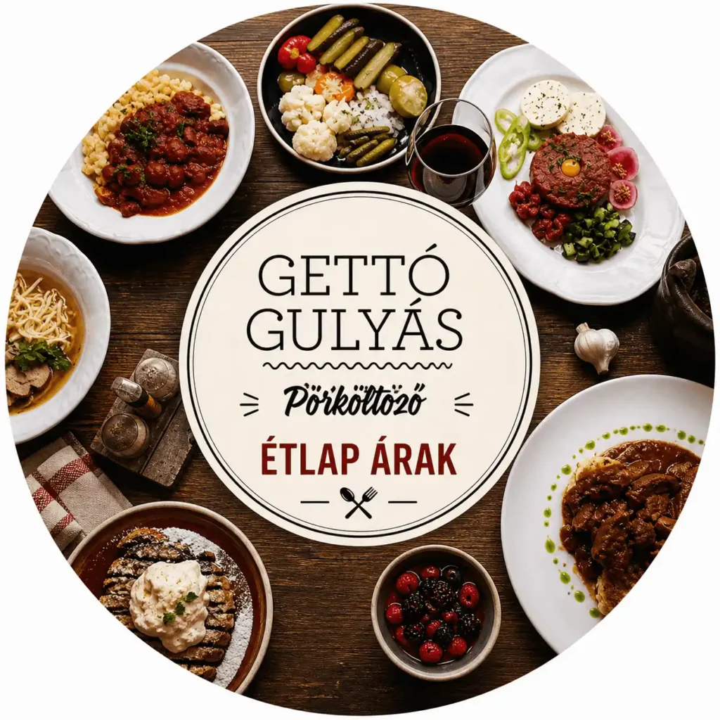 gettó gulyás étlap árak