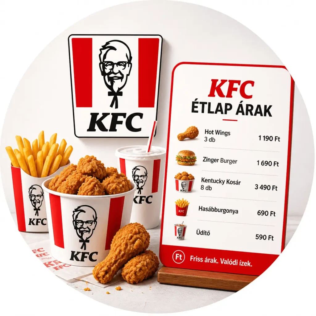 kfc étlap árak