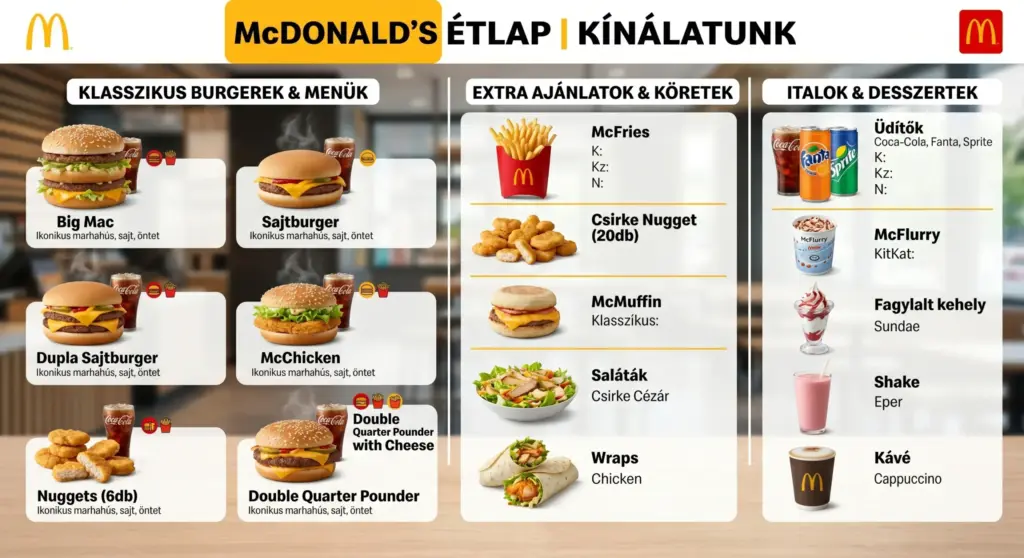 McDonald's Étlap Magyarország