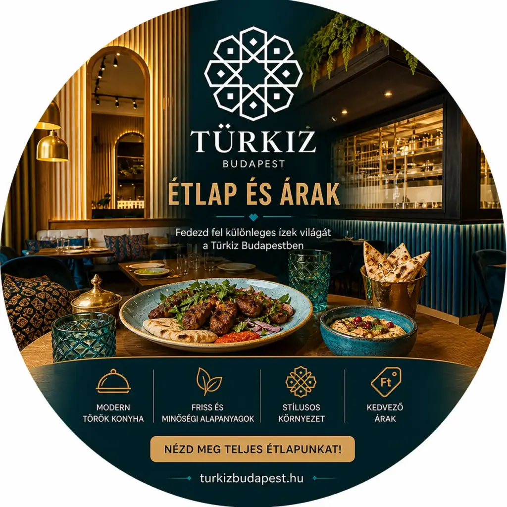 turkiz budapest étlap es árak